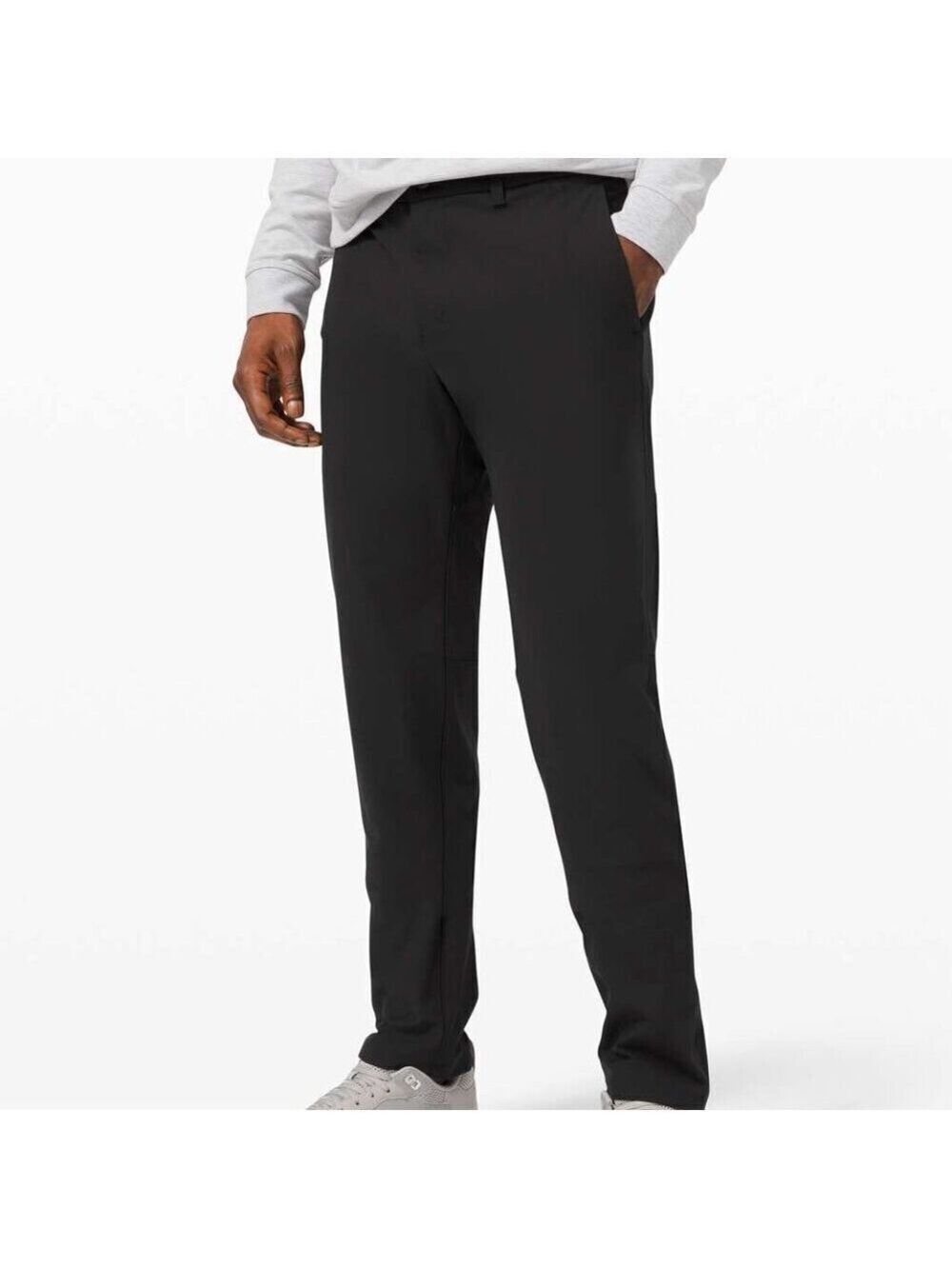 Lululemon Men's Black Commission Pant Relaxed *Warpstreme 34" Size 32